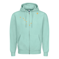 Seafoam flag of alaska Zipper Hoodie - linhVisuals