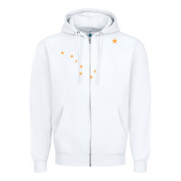 White flag of alaska Zipper Hoodie - linhVisuals