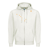 Oatmeal Heather flag of alaska Zipper Hoodie - linhVisuals