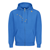 True Royal flag of alaska Zipper Hoodie - linhVisuals