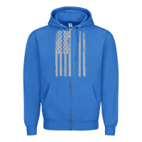 True Royal fishing american flag vintage fishing rod patriotic 4ht of july gift f Zipper Hoodie - linhVisuals