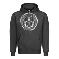 Charcoal Heather great seal of the navajo nation faded style design Zipper Hoodie - linhVisuals