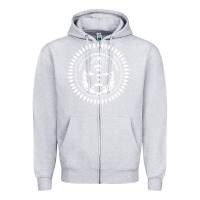 Heather Grey great seal of the navajo nation faded style design Zipper Hoodie - linhVisuals