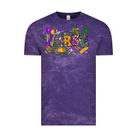 Cloud Purple nurse mardi gras Vintage Tee - FaDigitalArtStudio