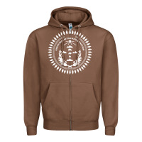 Chestnut great seal of the navajo nation faded style design Zipper Hoodie - linhVisuals