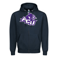 Navy abilene-christian-wildcats3 Zipper Hoodie - linhVisuals