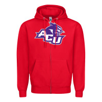 Red abilene-christian-wildcats3 Zipper Hoodie - linhVisuals