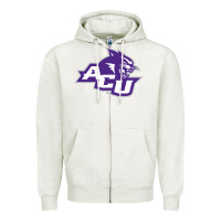 Oatmeal Heather abilene-christian-wildcats3 Zipper Hoodie - linhVisuals
