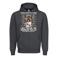 Smoke funny yorkie personal stalker yorkshire terrier  dog i will follow you Zipper Hoodie - linhVisuals