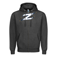 Charcoal Heather akron zips-merch Zipper Hoodie - linhVisuals
