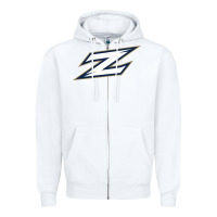 White akron zips-merch Zipper Hoodie - linhVisuals
