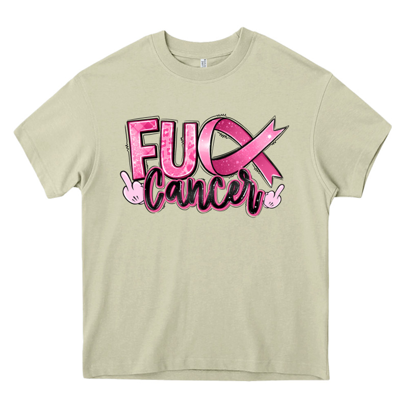 Fuck Breast Cancer Heavy Core Tee by RanaPortraitStore | Teevron