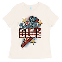Bone Back the blue Ladies Tee - FaDigitalArtStudio