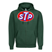 Sports Green S T P classic Zipper Hoodie - linhVisuals