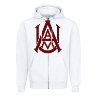 White the-alabama-a&m-bulldogs-cute Zipper Hoodie - linhVisuals