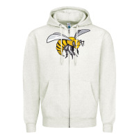 Oatmeal Heather the-alabama-state-hornets Zipper Hoodie - linhVisuals