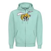 Seafoam the-alabama-state-hornets Zipper Hoodie - linhVisuals