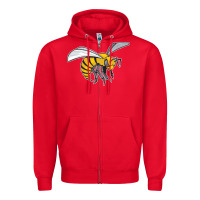 Red the-alabama-state-hornets Zipper Hoodie - linhVisuals