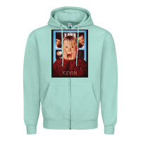Seafoam home alone kevin Zipper Hoodie - linhVisuals