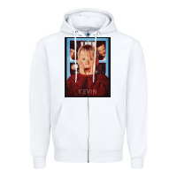 White home alone kevin Zipper Hoodie - linhVisuals