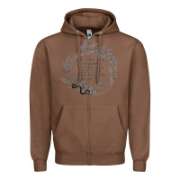 Chestnut Lady Macbeth Shakespeare Quote Zipper Hoodie - linhVisuals