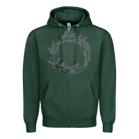 Sports Green Lady Macbeth Shakespeare Quote Zipper Hoodie - linhVisuals