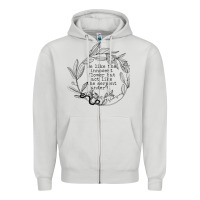 Dove Grey Lady Macbeth Shakespeare Quote Zipper Hoodie - linhVisuals