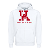 White ursuline academy Zipper Hoodie - linhVisuals