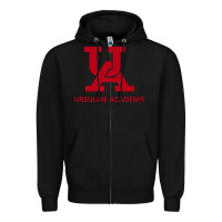 Black ursuline academy Zipper Hoodie - linhVisuals
