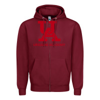 Burgundy ursuline academy Zipper Hoodie - linhVisuals