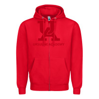 Red ursuline academy Zipper Hoodie - linhVisuals