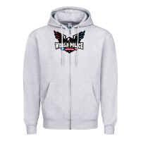 Heather Grey team america Zipper Hoodie - linhVisuals