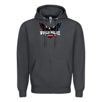 Smoke team america Zipper Hoodie - linhVisuals