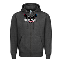 Charcoal Heather team america Zipper Hoodie - linhVisuals