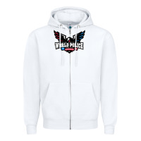 White team america Zipper Hoodie - linhVisuals