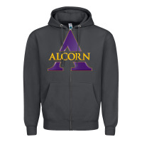 Smoke Alcorn Athletics Zipper Hoodie - linhVisuals