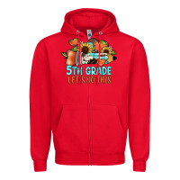 Red 5th grade let's do this Zipper Hoodie - JahusDesignShop