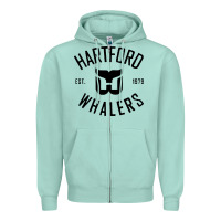 Seafoam hartford ice hockey 1979 Zipper Hoodie - linhVisuals