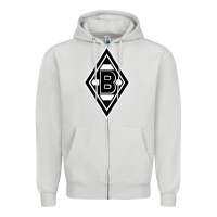 Dove Grey #borussia #monchengladbach Zipper Hoodie - linhVisuals