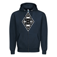 Navy #borussia #monchengladbach Zipper Hoodie - linhVisuals