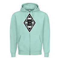 Seafoam #borussia #monchengladbach Zipper Hoodie - linhVisuals