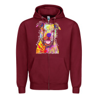 Burgundy pitbull t  shirt beware of pitbulls they will steal your heart t  shir Zipper Hoodie - linhVisuals