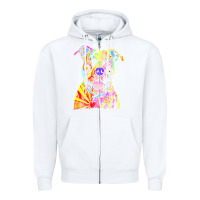 White pitbull t  shirt beware of pitbulls they will steal your heart t  shir Zipper Hoodie - linhVisuals