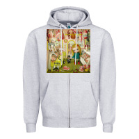 Heather Grey Mark Ryden - The Magic Sircus Zipper Hoodie - linhVisuals