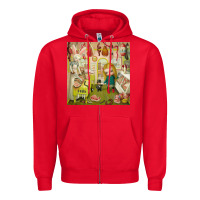 Red Mark Ryden - The Magic Sircus Zipper Hoodie - linhVisuals
