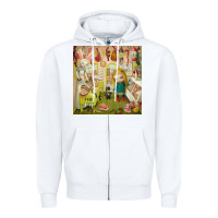 White Mark Ryden - The Magic Sircus Zipper Hoodie - linhVisuals