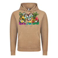 Vintage Coffee Peace Love Summer Vintage Hoodie - CowhideDigitalArt