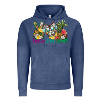 Vintage Denim Peace Love Summer Vintage Hoodie - CowhideDigitalArt