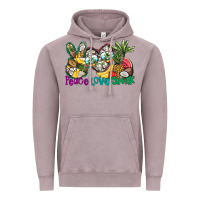 Vintage Zinc Peace Love Summer Vintage Hoodie - CowhideDigitalArt