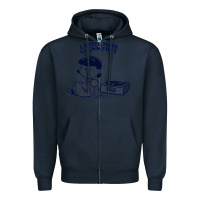 Navy i still miss glenn frey, vinyl collector fan design Zipper Hoodie - linhVisuals